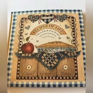 Recipes of Life Y2K Book of Recipes Blank, Wedding Shower, Grandma Core Cottage